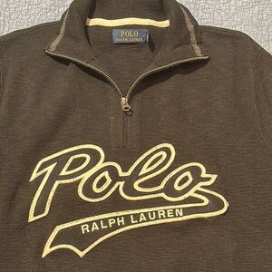 Polo by Ralph Lauren Black Half-Zip Men's Shirt